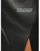 SIDE SPLIT MINI SKIRT BLACK NO COLOR