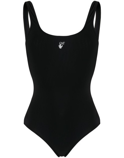 core logo print swimsuit
