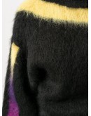 fuzzy knit Arrow logo jumper