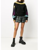 fuzzy knit Arrow logo jumper