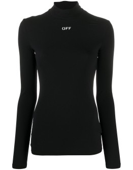 high neck long sleeve top
