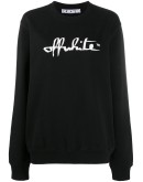 script logo sweatshirt