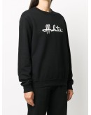 script logo sweatshirt
