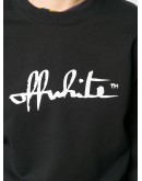 script logo sweatshirt