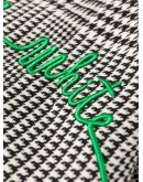 bold check print straight-leg trousers