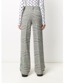 bold check print straight-leg trousers