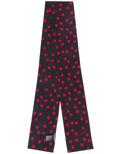 polka dot print scarf