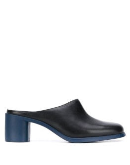 Meda 60mm two-tone mules 