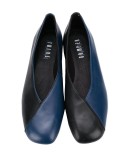 TWS two-tone ballerina shoes