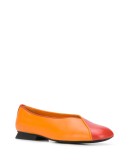 TWS contrast-panel ballerina shoes