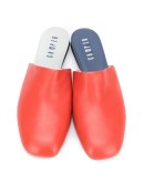 Twins square toe mules