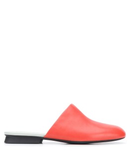 Twins square toe mules