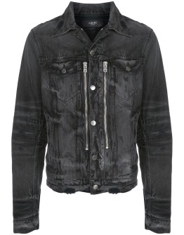 Bandana MX2 distressed denim jacket