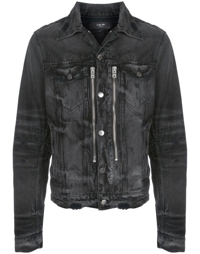 Bandana MX2 distressed denim jacket