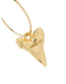 gold-plated Bite Me hoop earrings