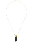 18kt gold-plated L.A. Spirit onyx pendant necklace