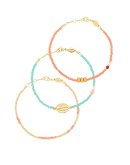Wave Chaser 18kt gold-plated bracelet set