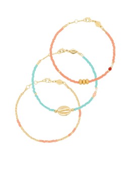 Wave Chaser 18kt gold-plated bracelet set