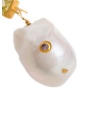 Golden Glow pearl drop earrings