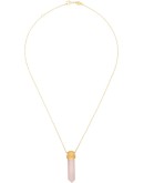 18kt gold-plated La Spirit Rose quartz necklace