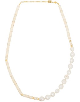 Nomad pearl-beaded necklace