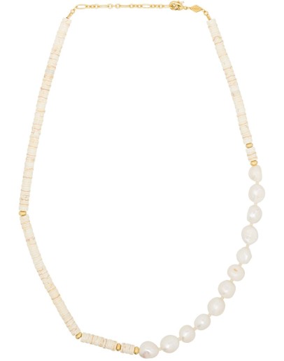 Nomad pearl-beaded necklace