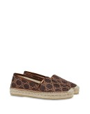 logo-print metallic espadrilles