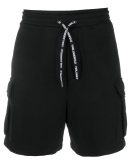 neon logo track shorts