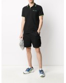 neon logo track shorts