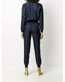 V-neck zipped jumpsuit