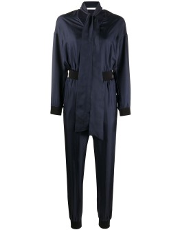 V-neck zipped jumpsuit