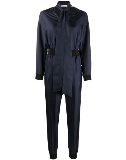 V-neck zipped jumpsuit