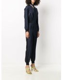 V-neck zipped jumpsuit