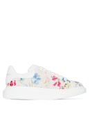 embroidered floral oversize sneakers
