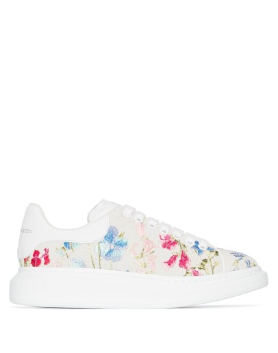 embroidered floral oversize sneakers