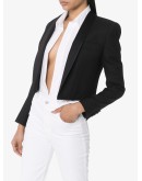 cropped tuxedo blazer