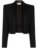 cropped tuxedo blazer