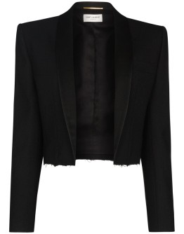 cropped tuxedo blazer