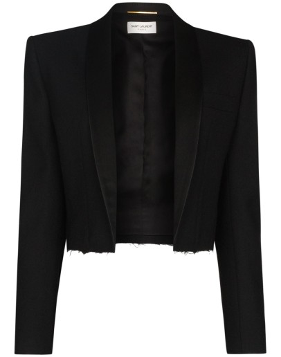 cropped tuxedo blazer