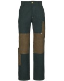 Workwear patchwork trousers