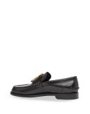 monogram leather loafers