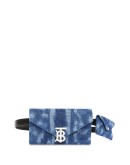 quilted denim TB envelope belt bag