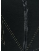 denim zipped tote bag