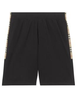 Vintage Check trim track shorts