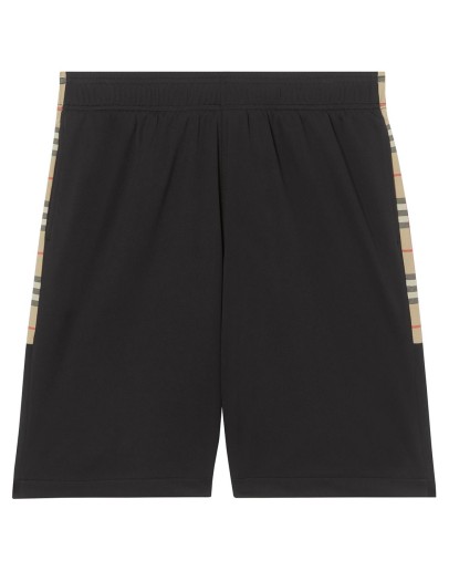 Vintage Check trim track shorts