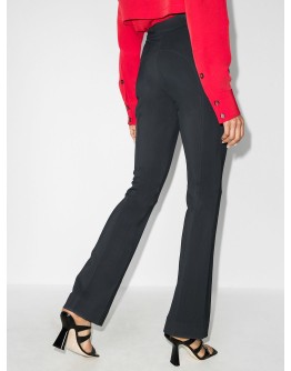 wrap waist tailored trousers
