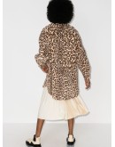 Sabi leopard-print faux shearling coat