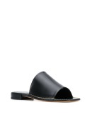stitching-detail low-heel mules
