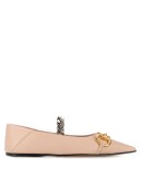 Horsebit detail ballerina shoes