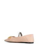 Horsebit detail ballerina shoes